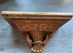 Antieke Houten Console Goudkleurig Decoratief, Antiek en Kunst, Curiosa en Brocante, Ophalen of Verzenden