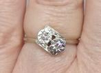 Topconditie Art Deco ring met diamanten – goud & platina, Verzenden, Goud, Ring, Met edelsteen