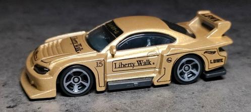 2002 LB Silhouette Nissan Silvia (S15) goud Hotwheels, Hobby en Vrije tijd, Modelauto's | Overige schalen, Nieuw, Ophalen of Verzenden