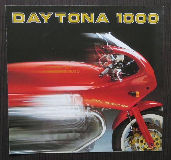 Folder Moto Guzzi Daytona 1000 FI - 1992 (Ital/Engels), Motoren, Handleidingen en Instructieboekjes, Moto Guzzi, Verzenden