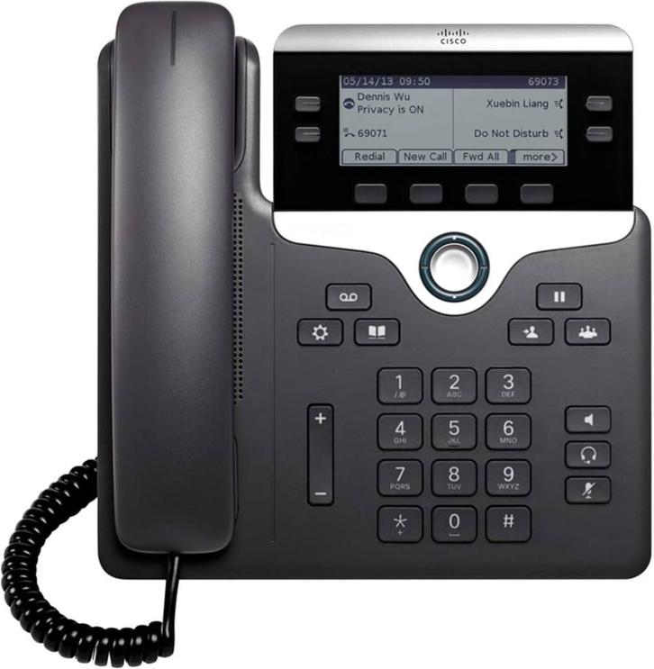 Cisco CP 7841 IP - VoIP telefoon - Antwoordapparaat - Zwart, Telecommunicatie, Datacommunicatie en VoIP, Refurbished, Telefoon
