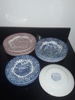 Engels blauw/rood The Royal Tudor ware borden, Huis en Inrichting, Verzenden, Zo goed als nieuw, Bord(en), Overige stijlen