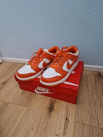 Nike Dunk Low Syracuse 1:1 - Oranje/Wit maat 44 beschikbaar voor biedingen