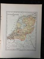 Landkaartjes (Litho) - Brinkman 1890 - Nederland, Gelezen, Ophalen of Verzenden, Landkaart, 1800 tot 2000