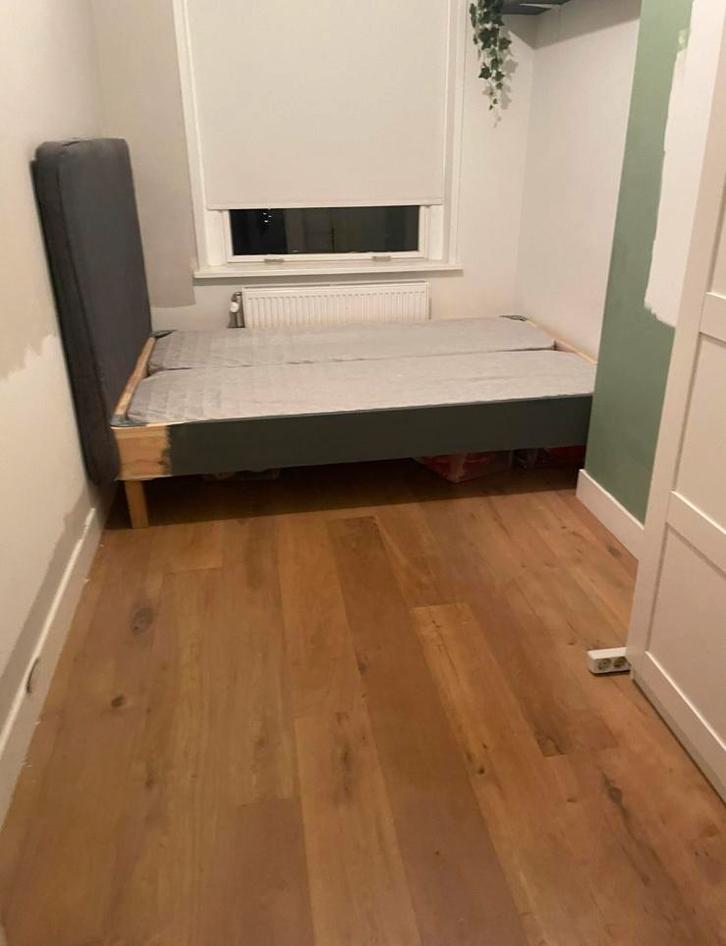 Dunvik boxpring ikea 140*200 cm donkergrijs, Huis en Inrichting, Slaapkamer | Boxsprings, Gebruikt, 140 cm, 200 cm, Tweepersoons