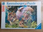 Z.G.A.N. Ravensburger– 3000 stukjes – wolf in de maneschijn, Ophalen of Verzenden, Meer dan 1500 stukjes, Zo goed als nieuw, Legpuzzel