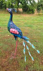 Tuinbeeld metalen Pauw, Tuin en Terras, Verzenden, Nieuw, Metaal, Dierenbeeld