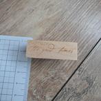 Capture the good times stempel, Verzenden, Zo goed als nieuw, Houten stempel