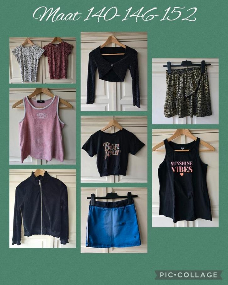 Meisjeskleding maat 140  - 146 - 152, Kinderen en Baby's, Kinderkleding | Kinder-kledingpakketten, Zo goed als nieuw, Maat 140