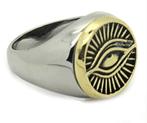 Alziend oog ring, meerdere ringmaten, Sieraden, Tassen en Uiterlijk, Heer, Nieuw, Zilver, IJzer of Staal