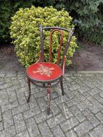 Vintage Hindeloopen stoel handbeschilderd houten bistrostoel, Antiek en Kunst, Antiek | Meubels | Stoelen en Banken, Ophalen of Verzenden