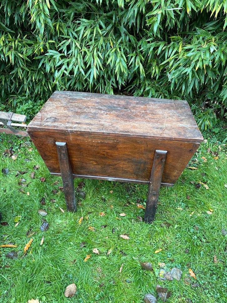 Authentieke Varkenstrog, Huis en Inrichting, Kasten | Boekenkasten, Gebruikt, 50 tot 100 cm, Minder dan 100 cm, 25 tot 50 cm, Met plank(en)