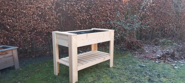 Kruidenbak/Moestuinbak, Tuin en Terras, Bloembakken en Plantenbakken, Zo goed als nieuw, Hout, Tuin, 60 cm of meer, 100 cm of meer