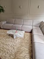 Grote Hoekbank met hocker Grijs - ong 6 Personen, Huis en Inrichting, Ophalen, Gebruikt, Hoekbank, 300 cm of meer
