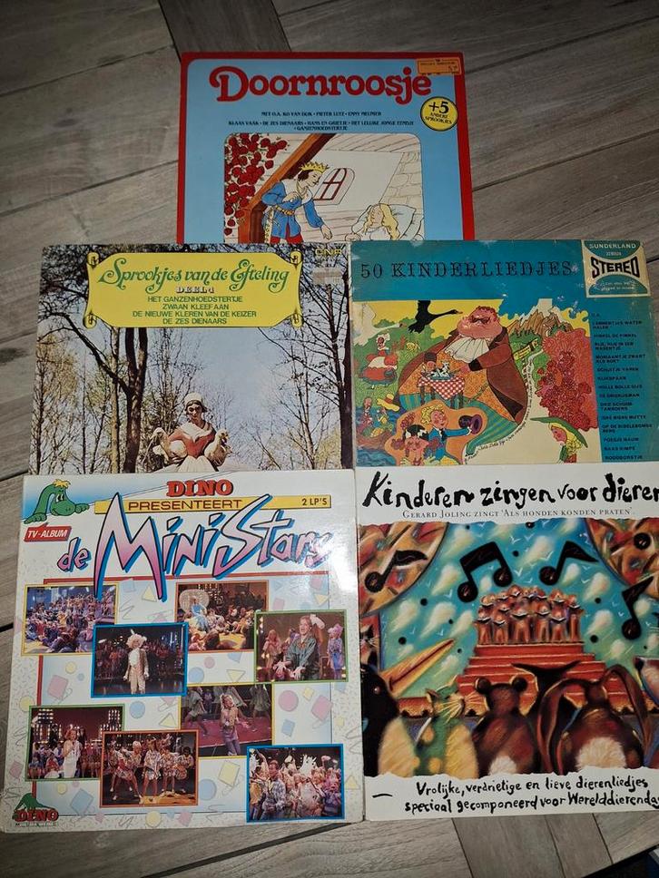 Kinder LP's Vinyl - Doornroosje, Sprookjes, Kinderliedjes, Cd's en Dvd's, Vinyl | Kinderen en Jeugd, Gebruikt, Muziek, Tot 2 jaar