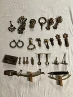 Antieke lade knoppen en lade ringen brons/ijzer, Antiek en Kunst, Ophalen of Verzenden