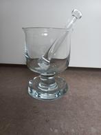 Grogglas met stamper, Holmegaard,  Deens design, Antiek en Kunst, Antiek | Glas en Kristal, Ophalen of Verzenden