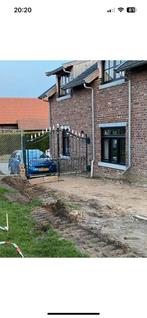 Sierpoort - Toegangspoort gegalvaniseerd, Ophalen, Met poort, Gebruikt, Sierhekwerk