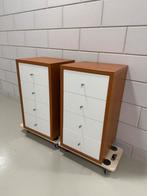 GRATIS Kastjes nachtkastjes set hout en wit, Ophalen, Minder dan 45 cm, Zo goed als nieuw, 70 cm of meer