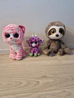 3 TY Knuffels - Tijger, Luiaard en Giraffe, Ophalen of Verzenden, Gebruikt, Overige typen