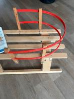 Opvouwbare Houten Slee - Als Nieuw!, Kinderen en Baby's, Speelgoed | Buiten | Sleeën, Ophalen of Verzenden, Rugleuning, Zo goed als nieuw
