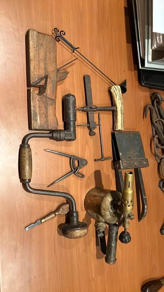Collectie Antiek Gereedschap, Antiek en Kunst, Antiek | Gereedschap en Instrumenten, Ophalen of Verzenden