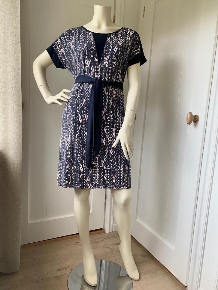 In nette staat: SANDWICH jurkje / jurk maat S, Kleding | Dames, Jurken, Gedragen, Maat 36 (S), Blauw, Boven de knie, Ophalen of Verzenden