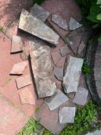 18 Red Flagstones diverse maten, Tuin en Terras, Grind, Keien en Split, Ophalen, Gebruikt, Overige typen, Leisteen
