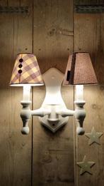 Vintage pimped wandlampen voor kinderkamer, Ophalen of Verzenden, Zo goed als nieuw, Hout, Vintage