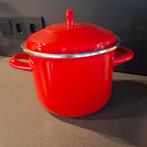 Rode Soeppan - 3 Liter NIEUW met kookboek, Kookpan of Snelkookpan, Overige materialen, Gebruikt, Ophalen of Verzenden