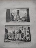 215/216 Utrecht de Dom en Wittenvrouwen Kerk Gravure dl 3, Antiek en Kunst, Ophalen of Verzenden