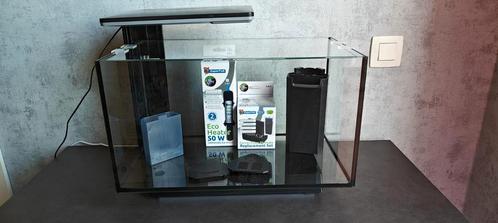 Aquarium ; Superfish Quadro 40 Multi color ,zwart Led voet, Dieren en Toebehoren, Vissen | Aquaria en Toebehoren, Zo goed als nieuw