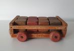 Antiek houten blokkenwagen, Ophalen of Verzenden, Gebruikt