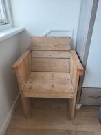 Steigerhouten stoel, Huis en Inrichting, Stoelen, Ophalen of Verzenden, Zo goed als nieuw, Bruin, Eén