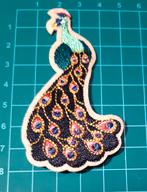 Applicatie Pauw strijkembleem NIEUW, Hobby en Vrije tijd, Nieuw, T, Ophalen of Verzenden, H