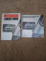 2x autofolder Mitsubishi Lancer turbo, Verzenden, Zo goed als nieuw, Mitsubishi