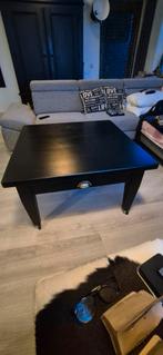 Te koop: Eiken salontafel op wielen!, Ophalen of Verzenden