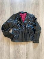 Meiden leren jasje mt 146/152, Kinderen en Baby's, Kinderkleding | Maat 152, Ophalen of Verzenden, Zo goed als nieuw, Meisje, Jas