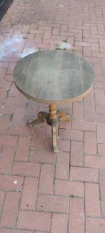 Bijzet tafel! Vurenhout!, Gebruikt, Rond, 60 cm of meer, Hout