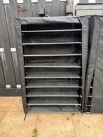 Schoenenkast / schoenenrek met rits 2 stuks, Ophalen, Zo goed als nieuw