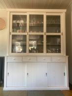 Woood buffetkast vitrinekast, Huis en Inrichting, Gebruikt, 150 tot 200 cm, Ophalen of Verzenden, 25 tot 50 cm
