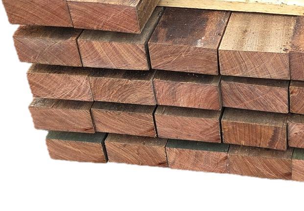 Hardhouten 6.0x12.0 cm 1.90 m lang - nr: HB69, Tuin en Terras, Palen, Balken en Planken, Overige typen, 180 tot 250 cm, Hardhout