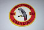 322 Squadron sticker niet praten maar doen, Verzenden, Luchtmacht, Nederland, Overige typen