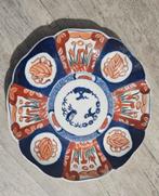 Twee wandborden porselein rood/blauw, Antiek en Kunst, Ophalen of Verzenden