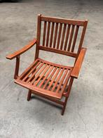 Inklapbare houten stoel, Huis en Inrichting, Stoelen, Ophalen, Bruin, Hout, Eén
