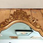 Lucky Vintage Franse grote gouden brocante spiegel, Antiek en Kunst, Antiek | Spiegels, Ophalen, Overige vormen, Minder dan 50 cm