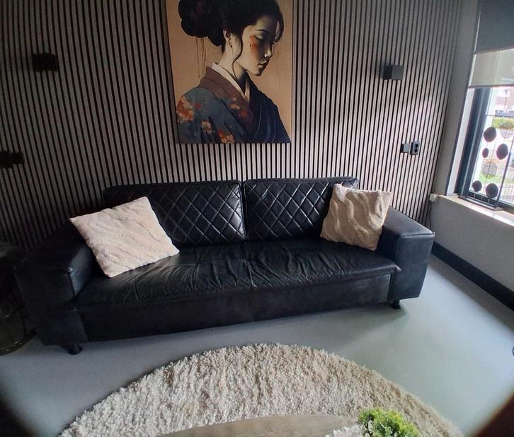 Leren bank Sense (van fabrikant het Anker, Huis en Inrichting, Banken | Bankstellen, Zo goed als nieuw, Rechte bank, Driepersoons