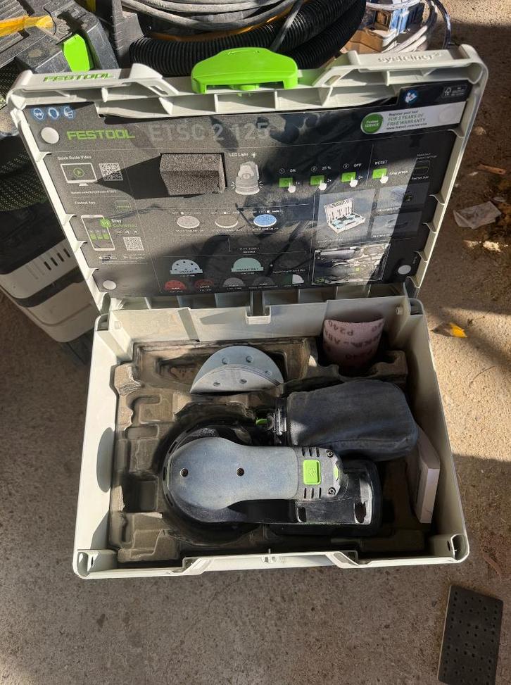 FESTOOL ETSC 2 MET LED !!!€500,-!!!, Doe-het-zelf en Verbouw, Gereedschap | Schuurmachines, Nieuw, Overige typen, Minder dan 600 watt