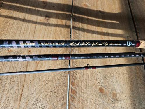 Shimano PowerloopX match 450 Spliced Tip 15 ft., Watersport en Boten, Hengelsport | Witvissen, Gebruikt, Werphengel, Ophalen