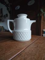 Retro theepot uit de jaren 70 wit, Huis en Inrichting, Keuken | Servies, Keramiek, Overige typen, Ophalen of Verzenden, Zo goed als nieuw